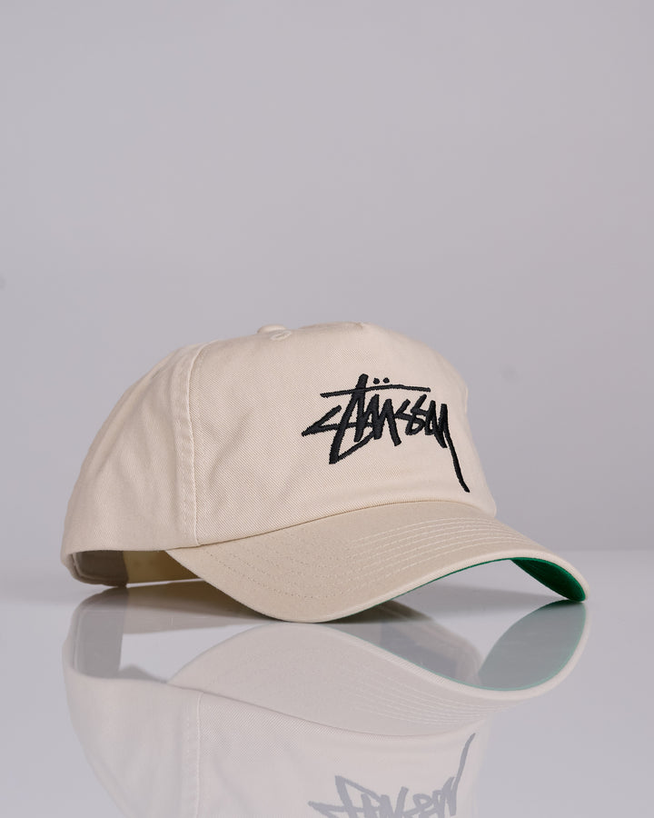 Stussy Big Stock Mid Depth Cap Faded Tan