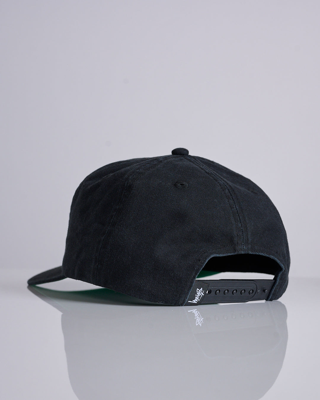 Stussy Big Stock Mid Depth Cap Shadow Black