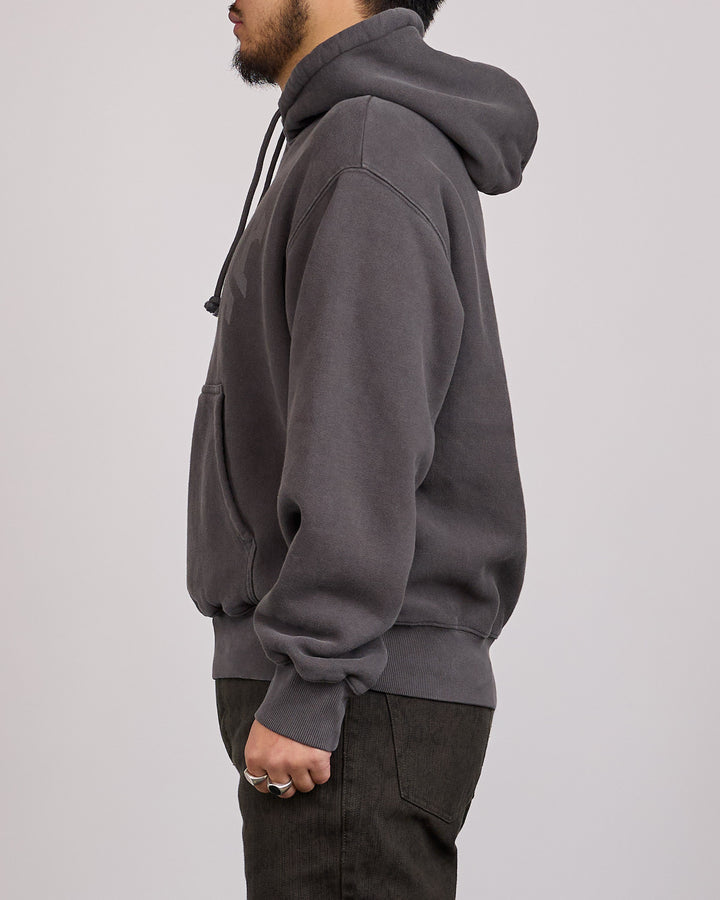 Stussy Block Sport Garment Dyed Hoodie Faded Black