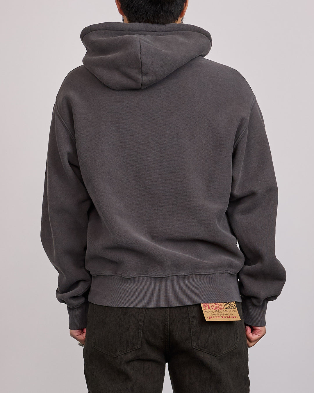 Stussy Block Sport Garment Dyed Hoodie Faded Black