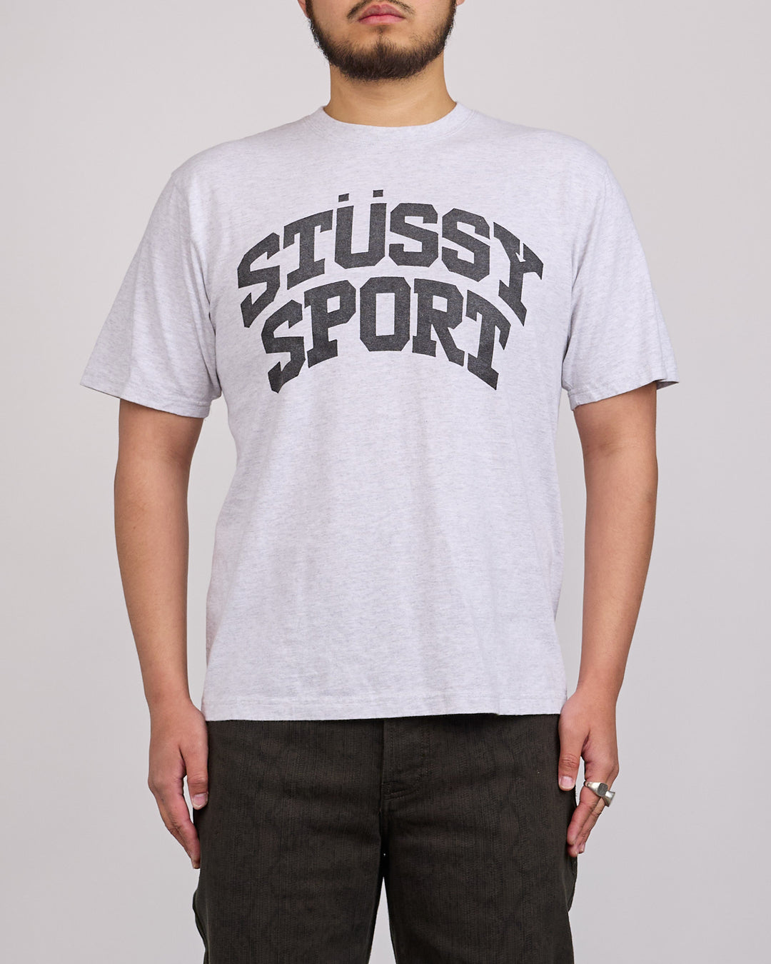 Stussy Block Sport T-Shirt Ash Heather