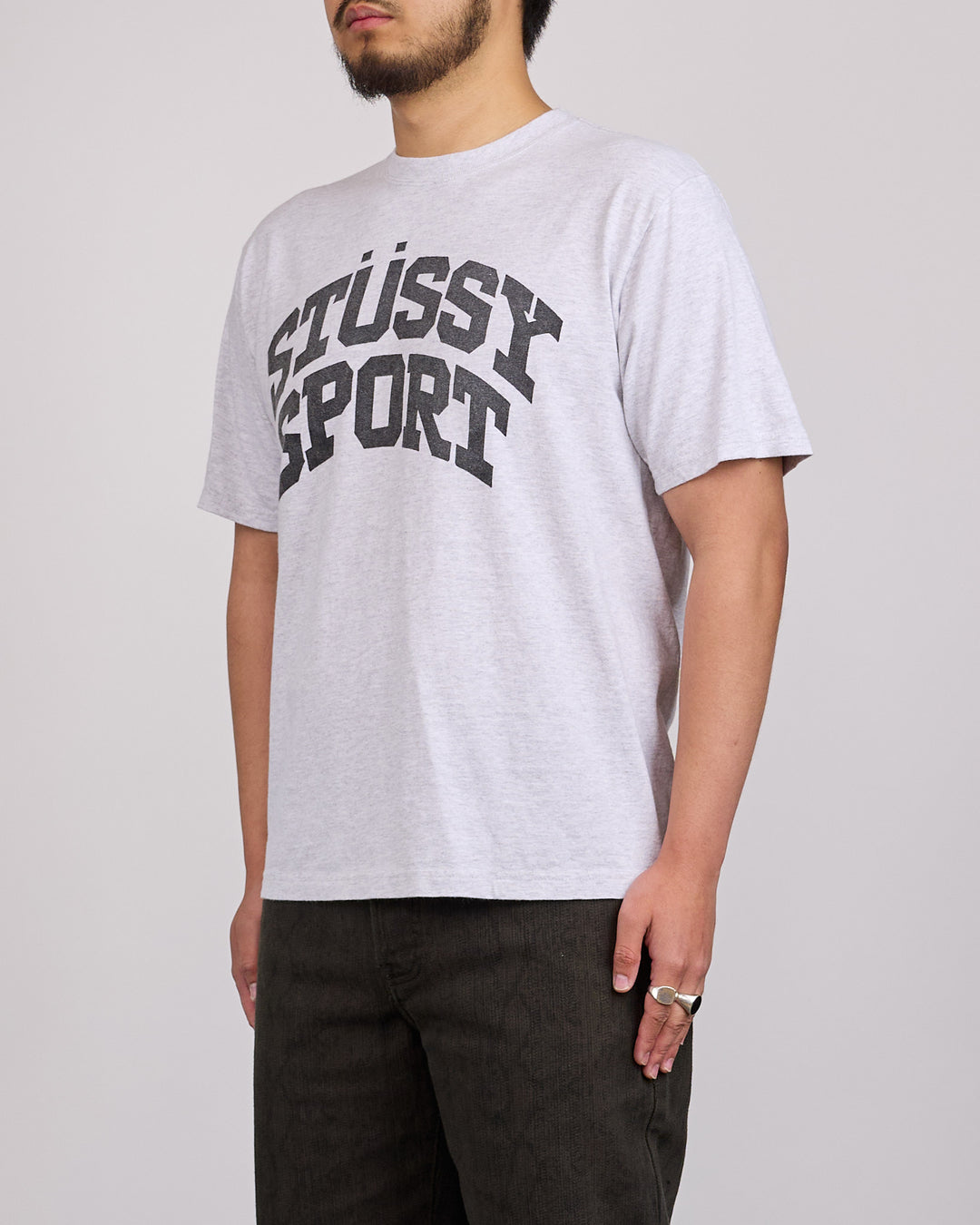 Stussy Block Sport T-Shirt Ash Heather