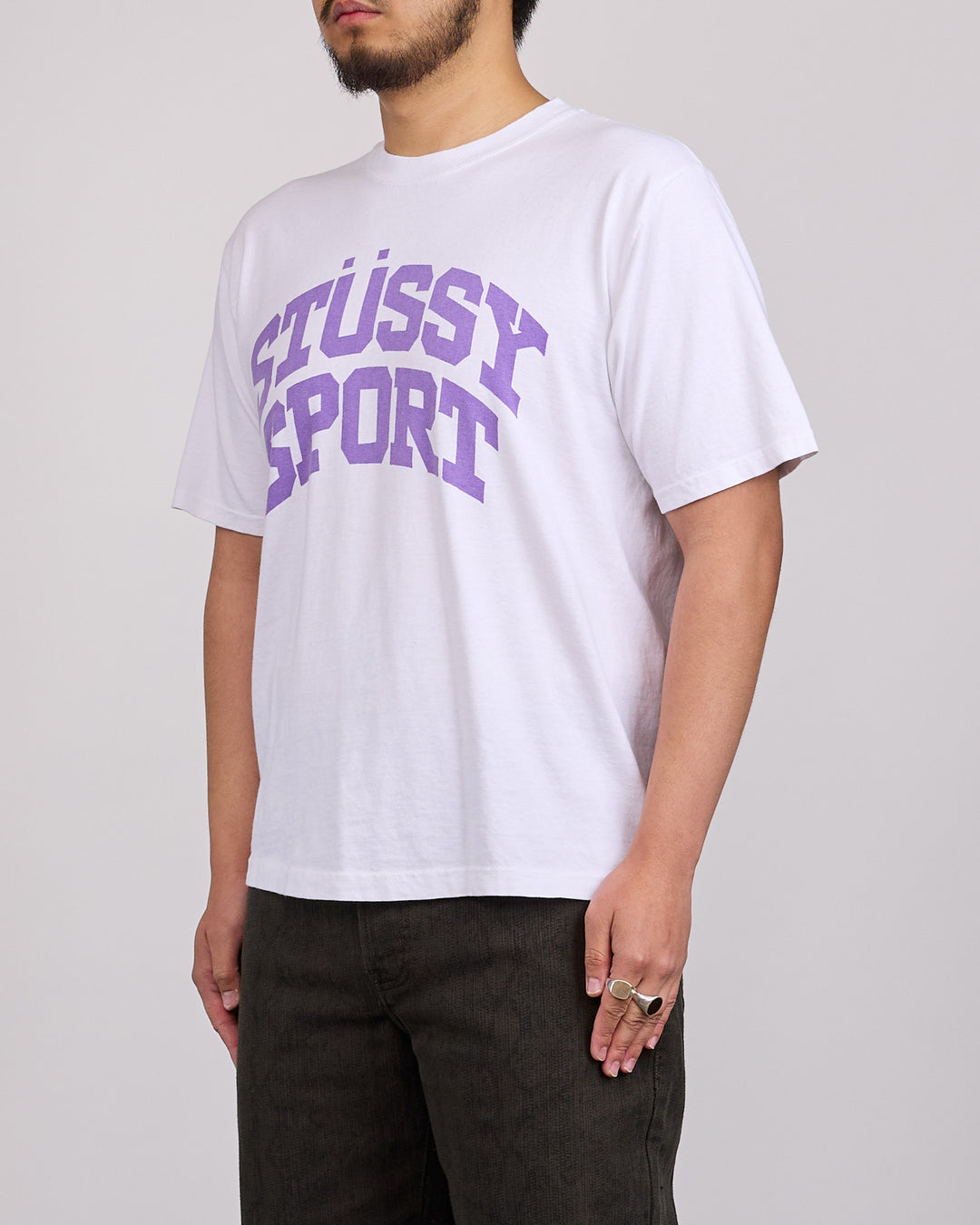 Stussy Block Sport T-Shirt White