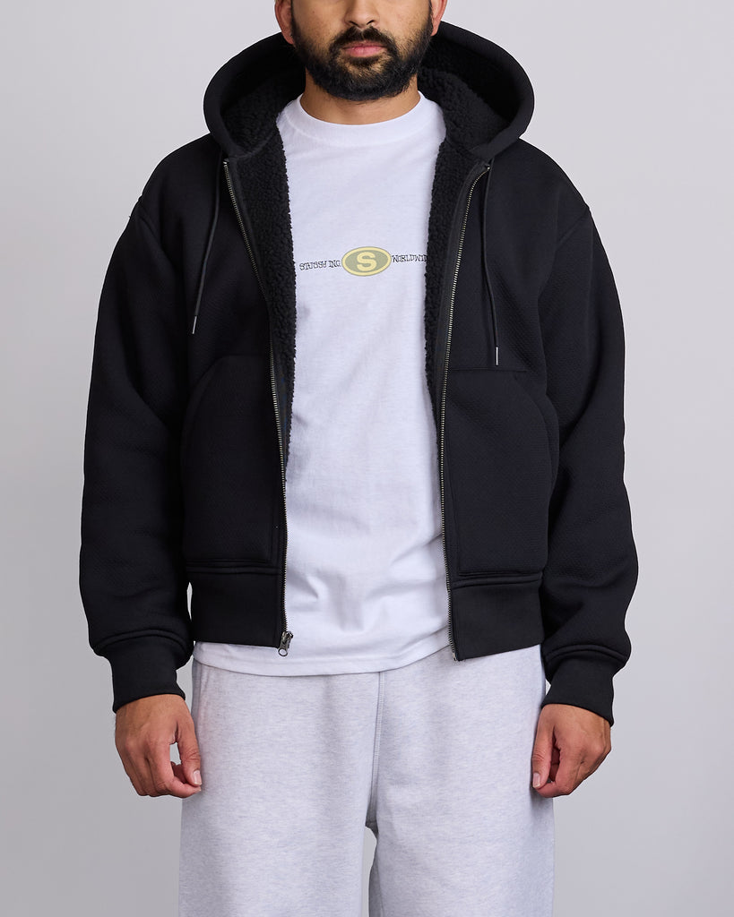 StussyBondedSherpaLinedZip-