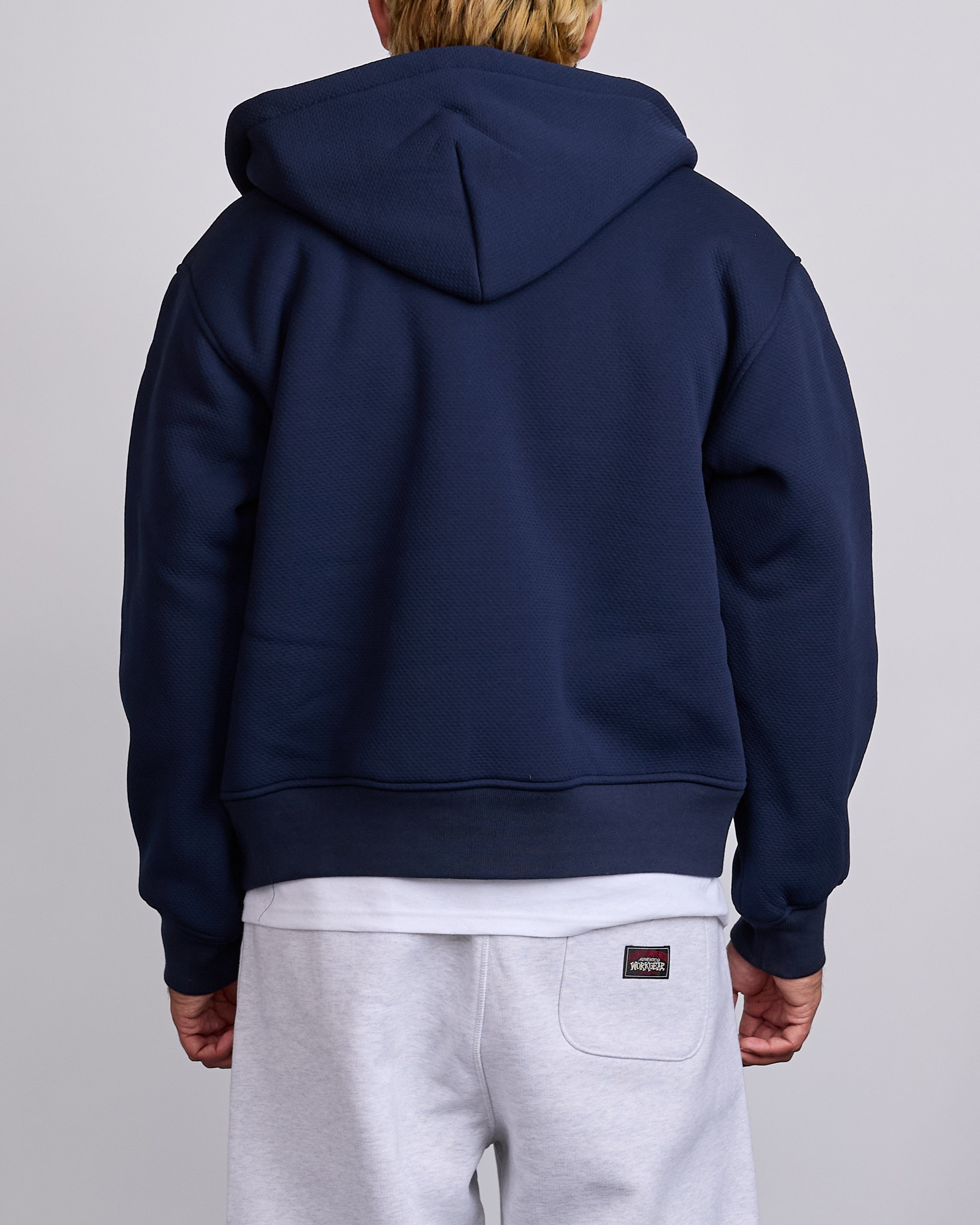 Stussy Bonded Sherpa Lined Zip-Up Hoodie Blue – LESS 17