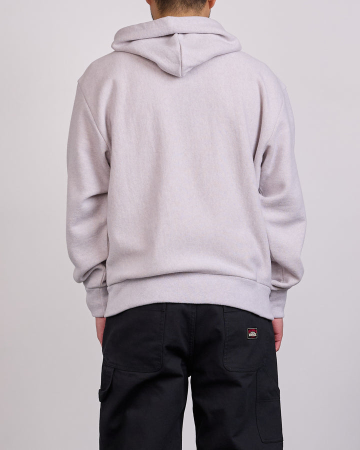 Stussy Brass Zip Knit Hood Ash Heather