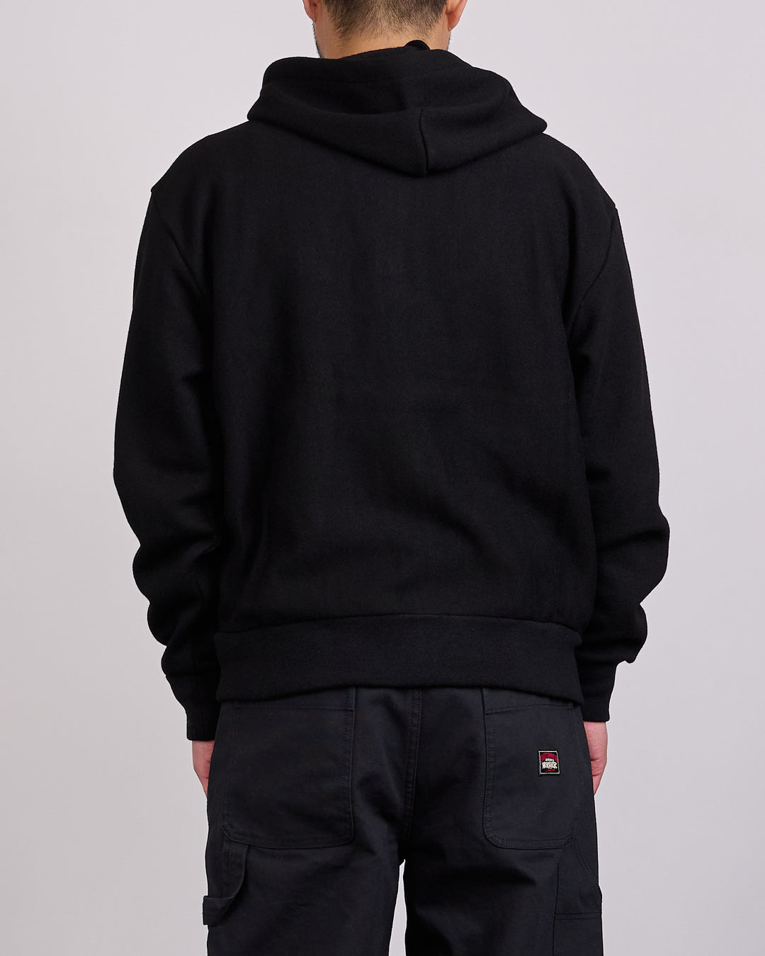 Stussy Brass Zip Knit Hood Black