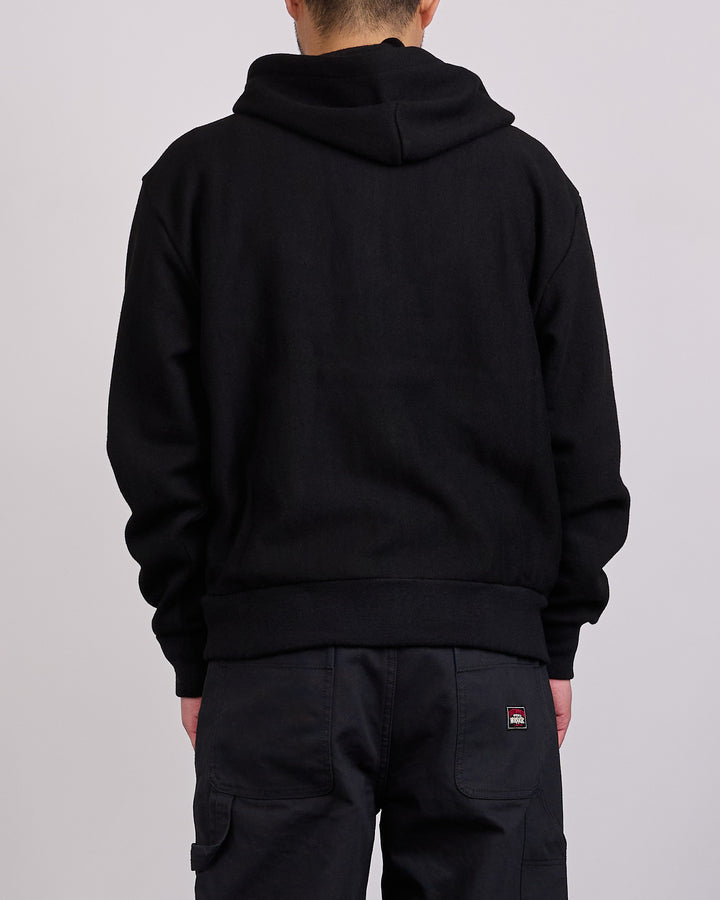 Stussy Brass Zip Knit Hood Black