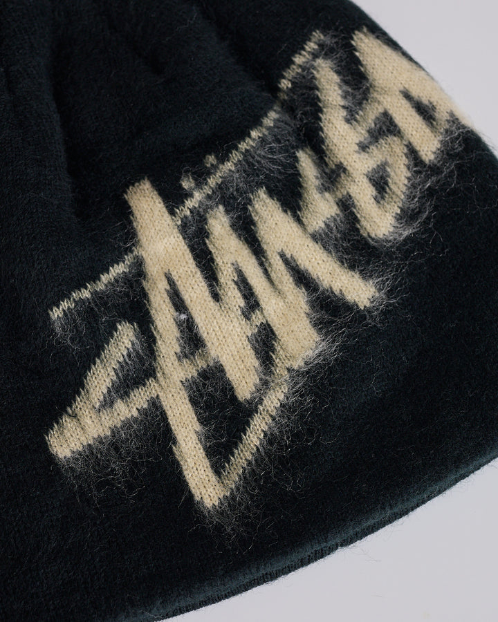 Stussy Brushed Out Stock Skullcap Black