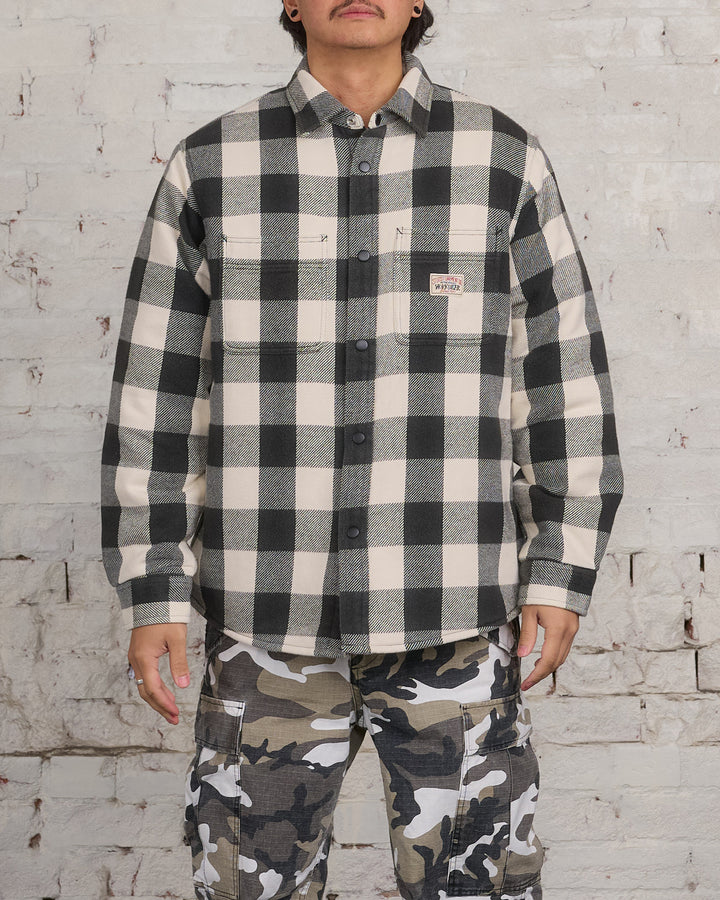 Stussy Bufflao Plaid Button Shirt Bone