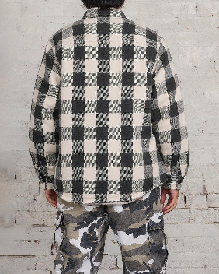 Stussy Bufflao Plaid Button Shirt Bone