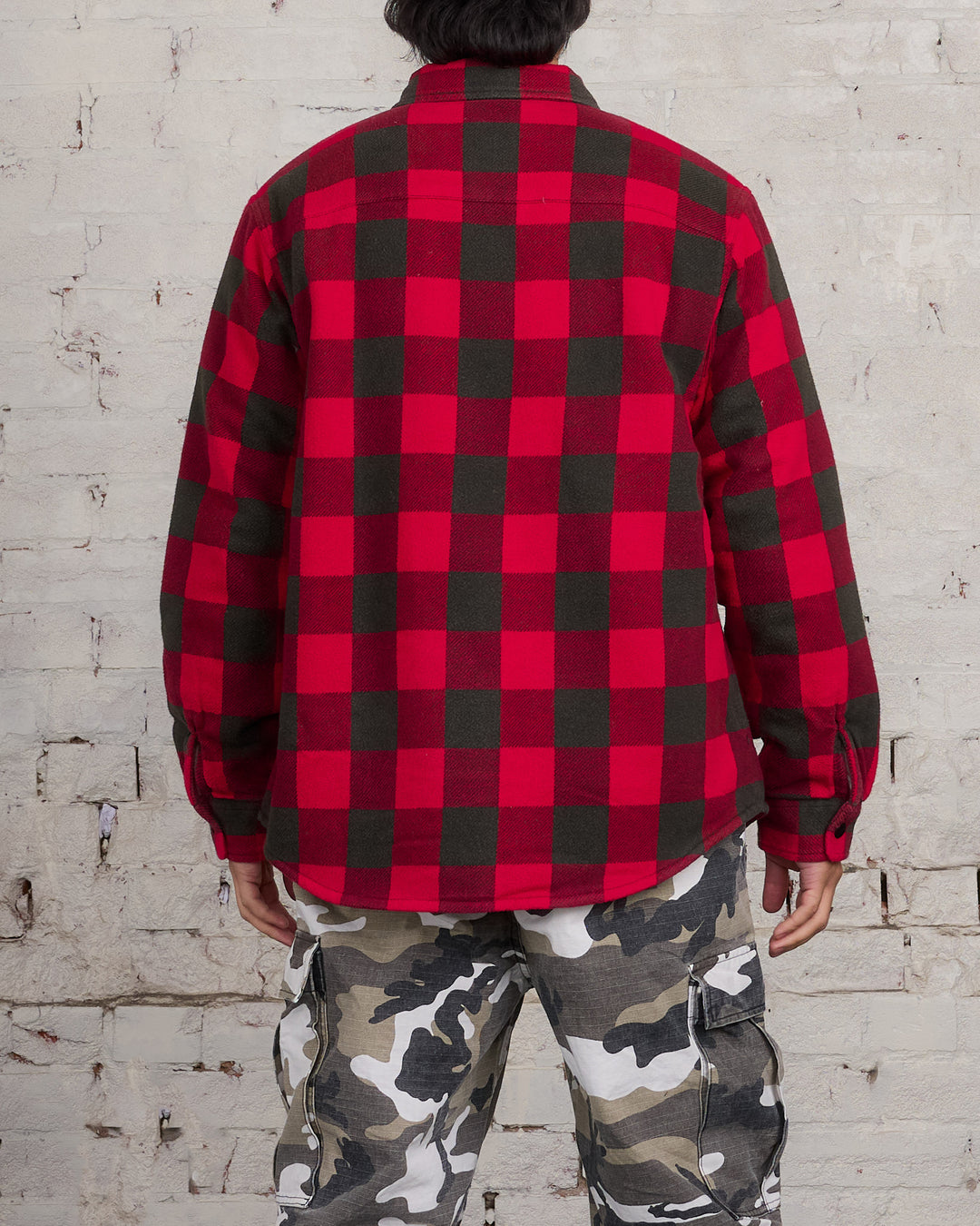 Stussy Bufflao Plaid Button Shirt Red