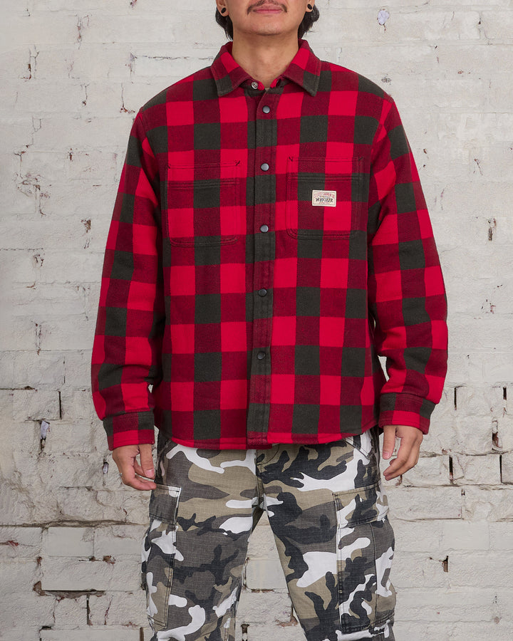 Stussy Bufflao Plaid Button Shirt Red