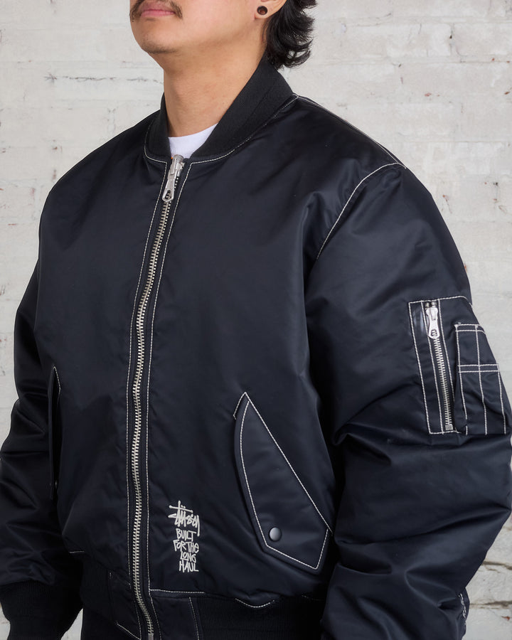 Stussy Built Bomber Jacket Black