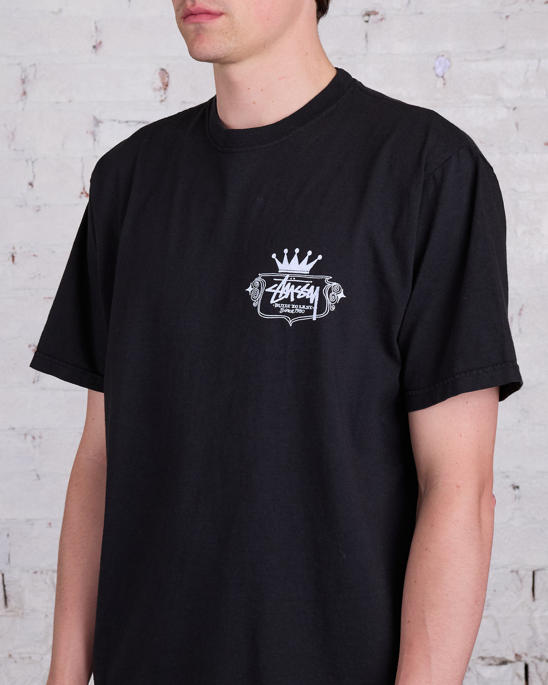 Stussy Built to Last Pigment Dyed TShirt Black LESS 17
