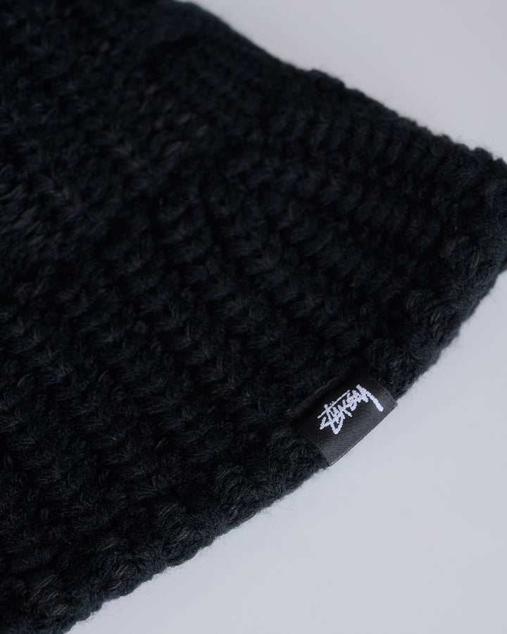 Stussy Cable Knit Bucket Hat Black