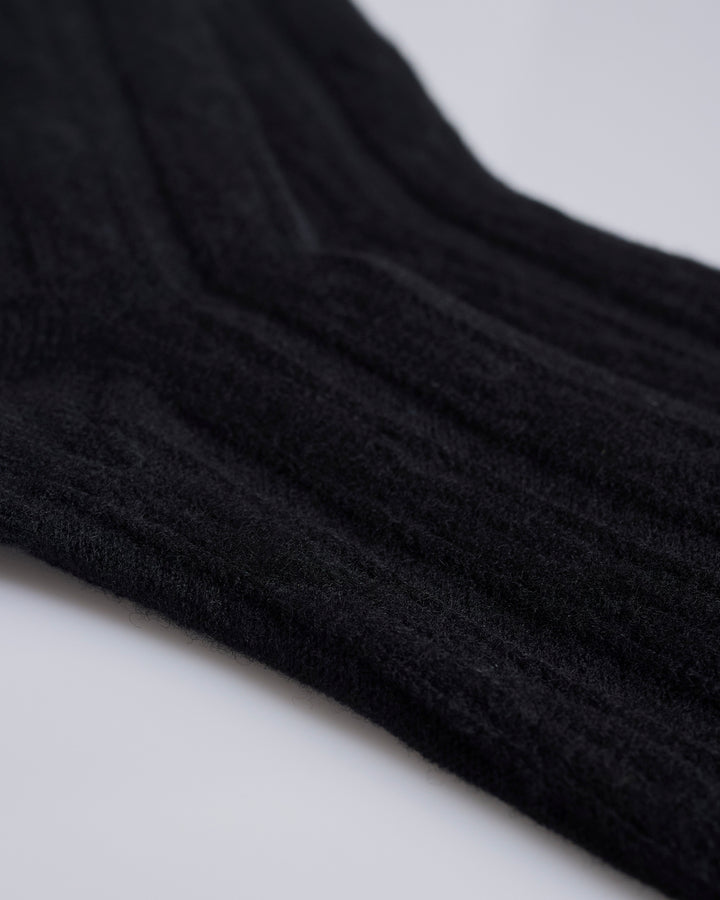 Stussy Cable Knit S Dress Sock Black