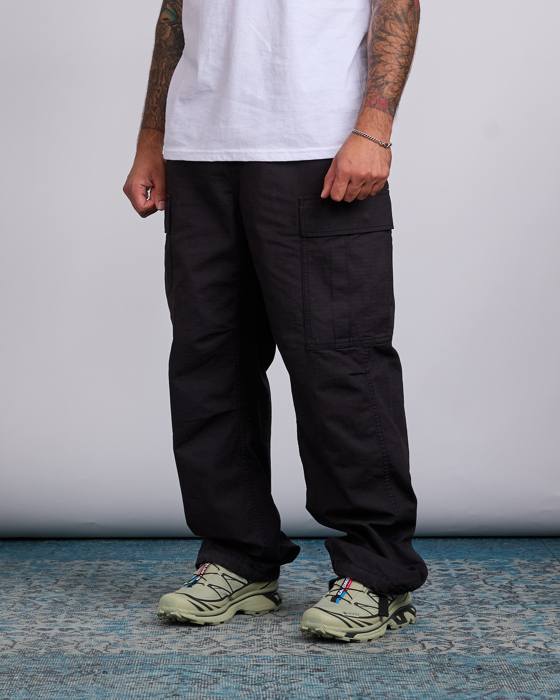 Stussy Cargo Pant Black – LESS 17