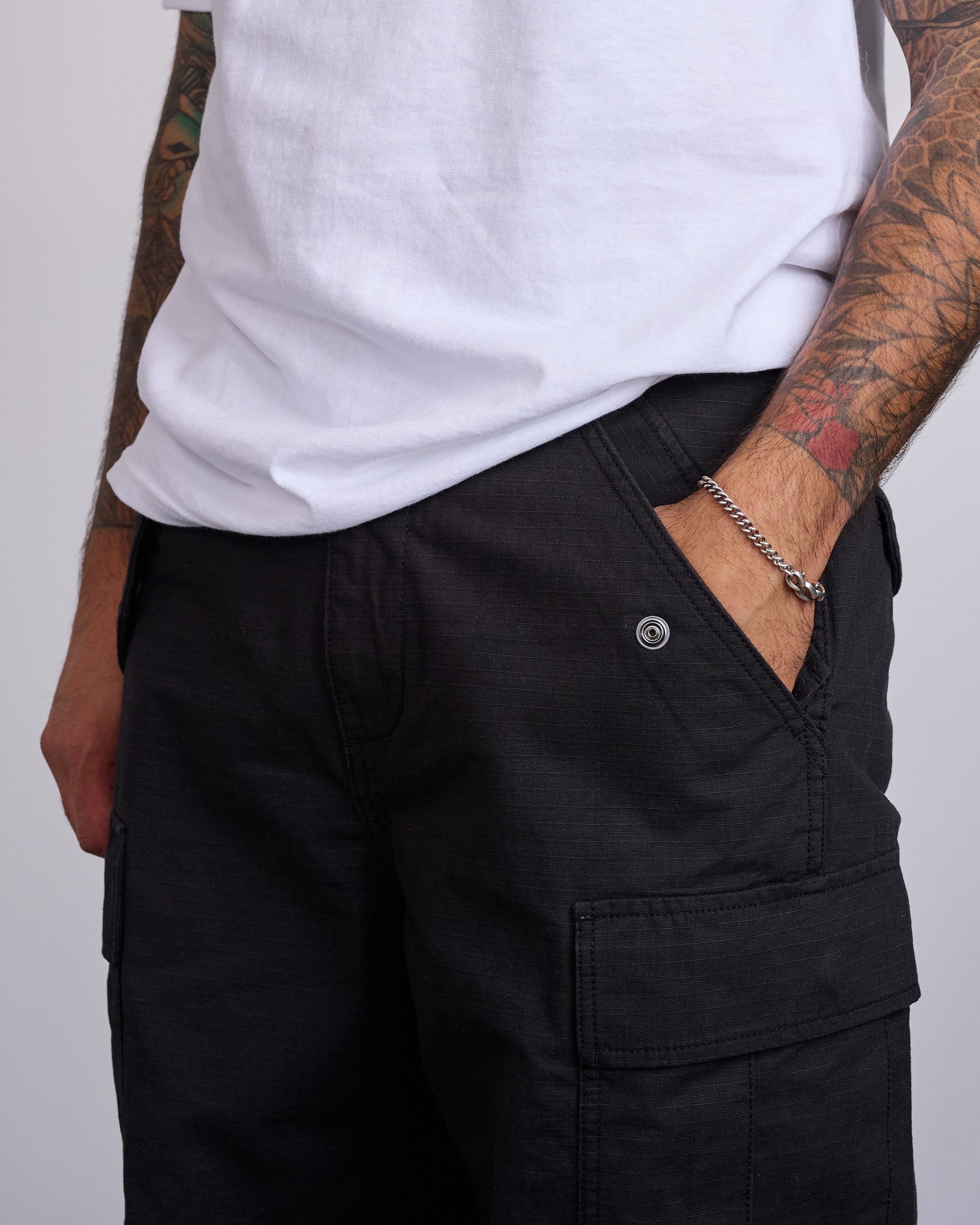 Stussy Cargo Pant Black – LESS 17