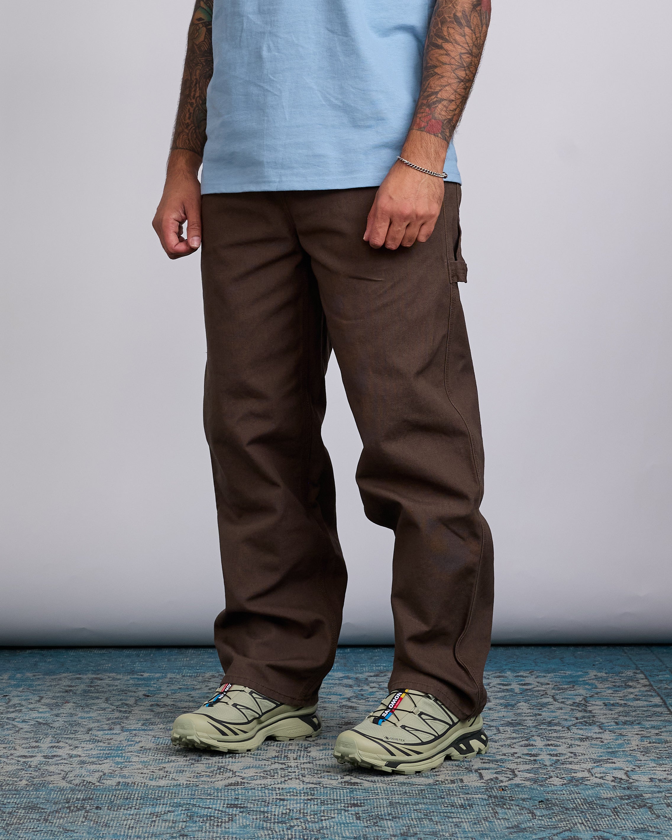 Stussy ブラウン チノパン STUSSY_WORKGEAR TROUSER :::BROWN::: | SILO