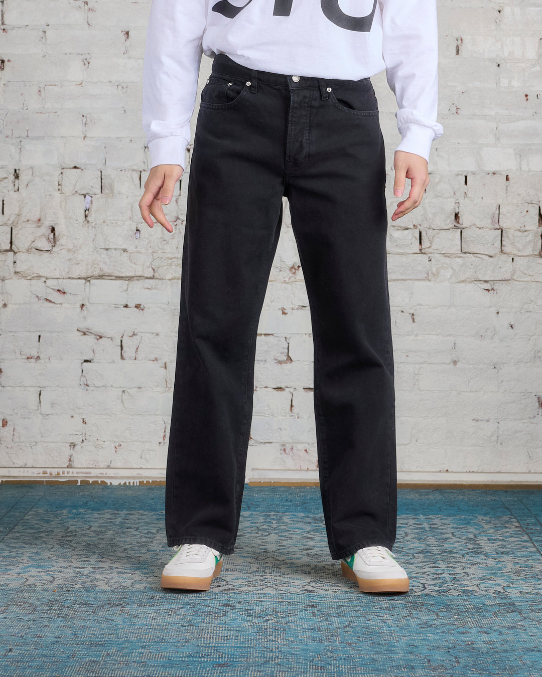 Stussy Classic Jeans Washed Canvas Black