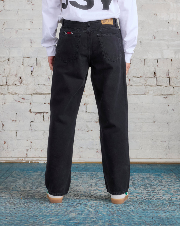Stussy Classic Jeans Washed Canvas Black
