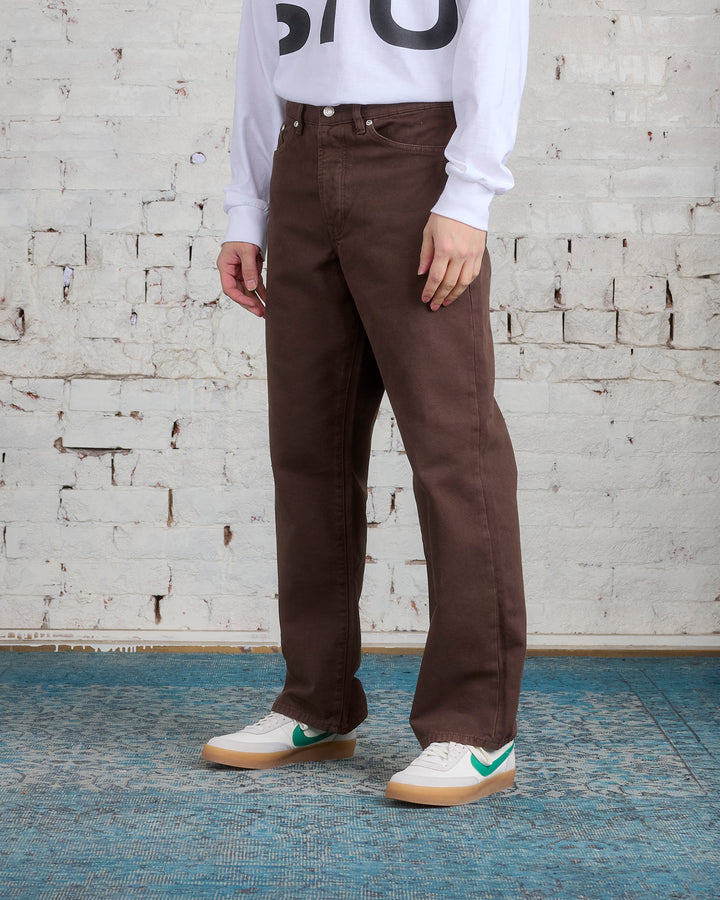 Stussy Classic Jeans Washed Canvas Brown