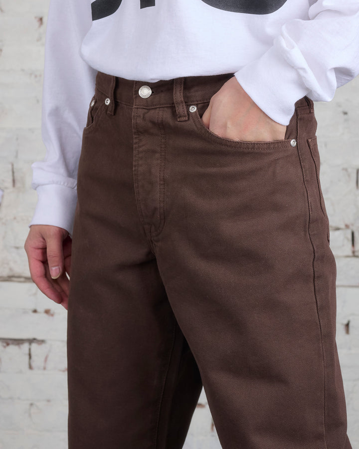 Stussy Classic Jeans Washed Canvas Brown