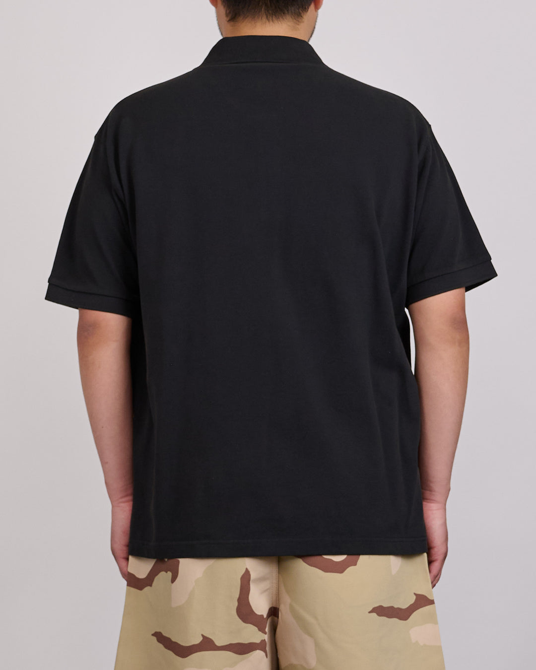 Stussy Classic Pique Polo Shirt Black