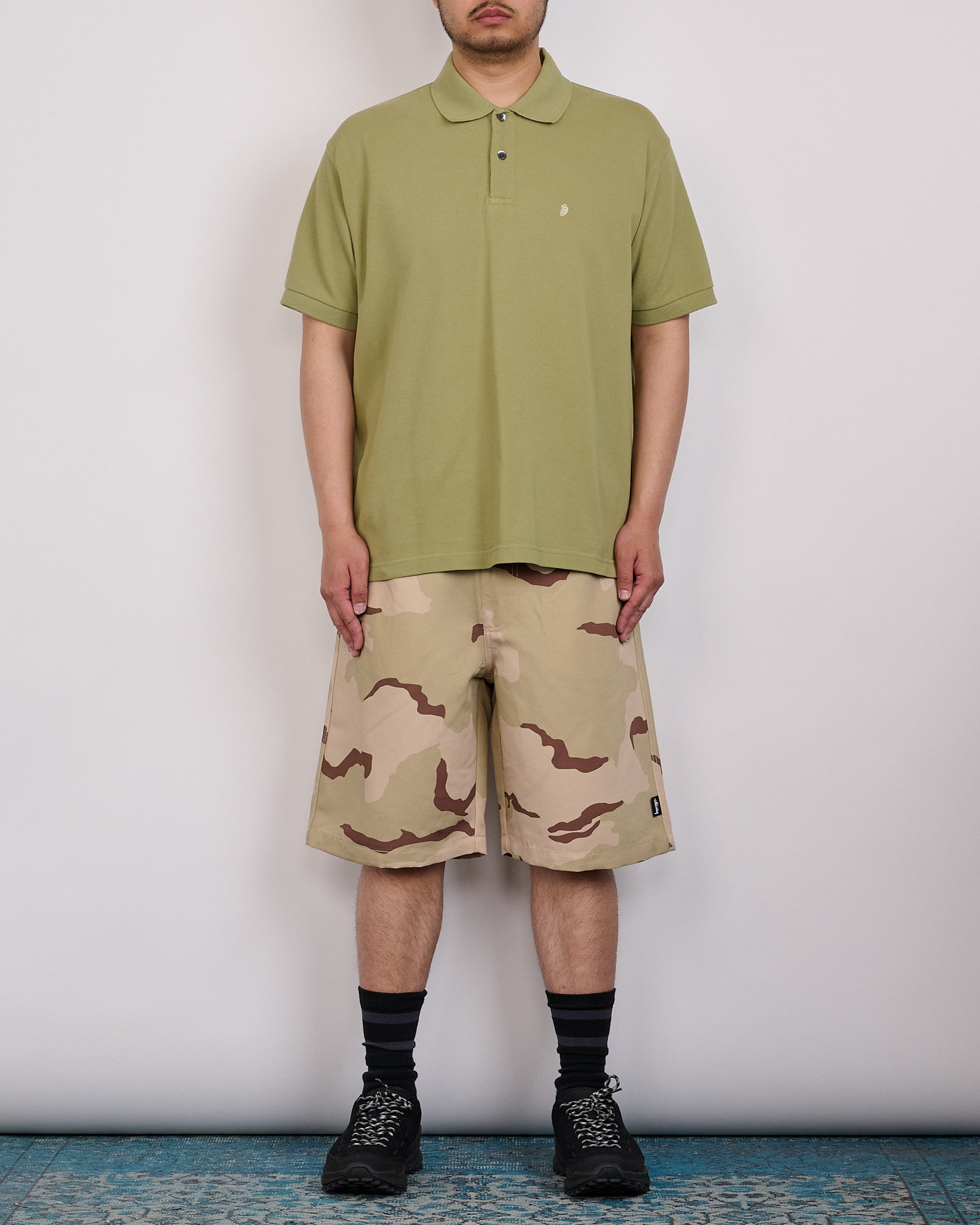 Stussy Classic Pique Polo Shirt Leaf – LESS 17
