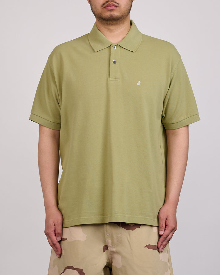 Stussy Classic Pique Polo Shirt Leaf
