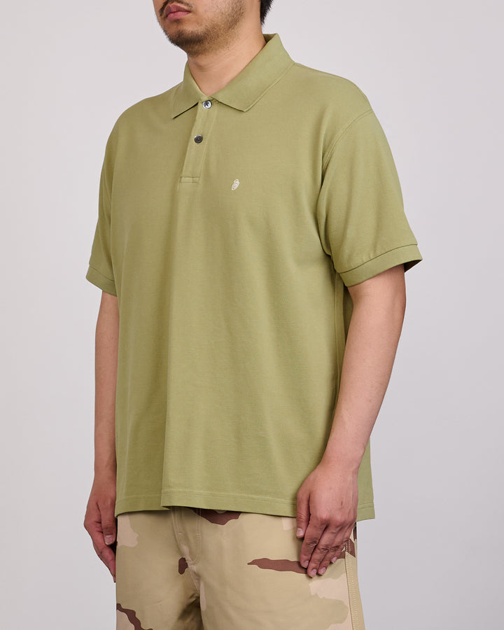 Stussy Classic Pique Polo Shirt Leaf
