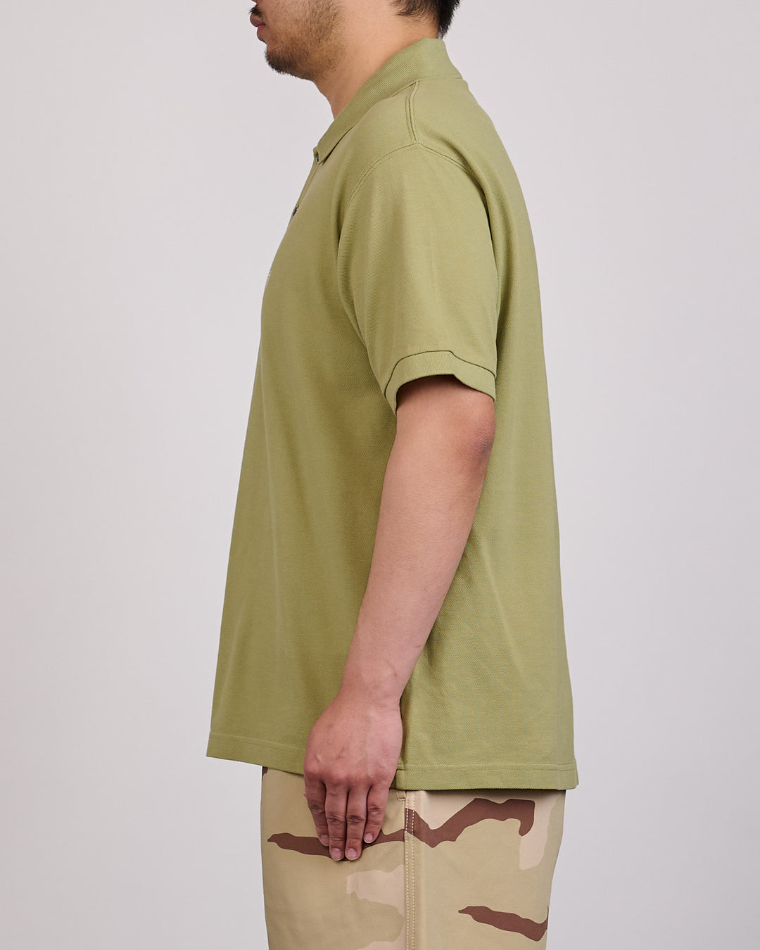 Stussy Classic Pique Polo Shirt Leaf