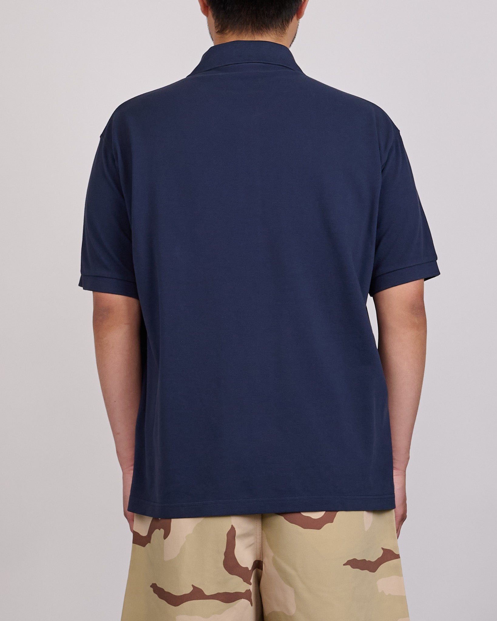 Stussy Classic Pique Polo Shirt Navy – LESS 17