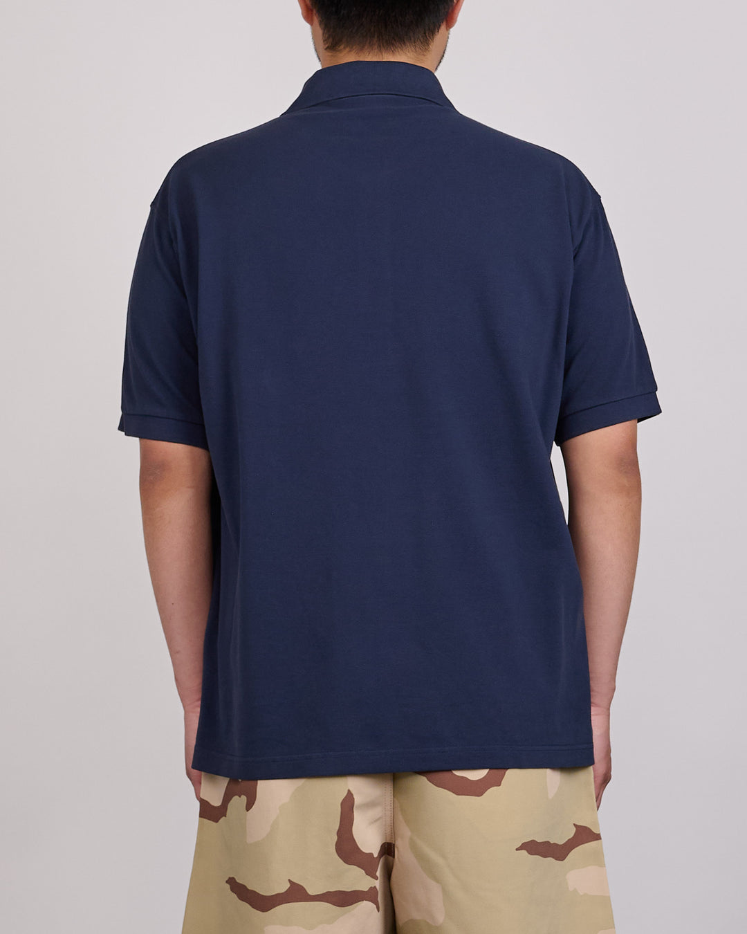 Stussy Classic Pique Polo Shirt Navy