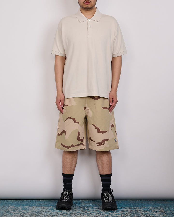 Stussy Classic Pique Polo Shirt Off White