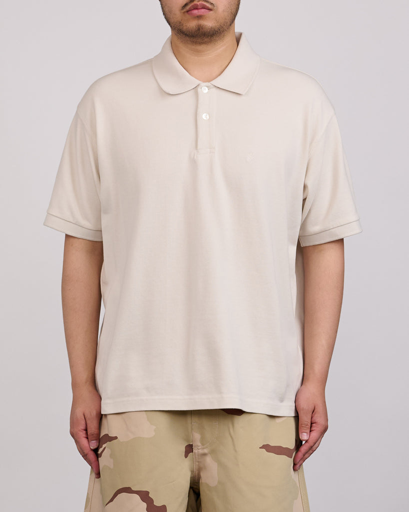 Stussy Classic Pique Polo Shirt Off White – LESS 17