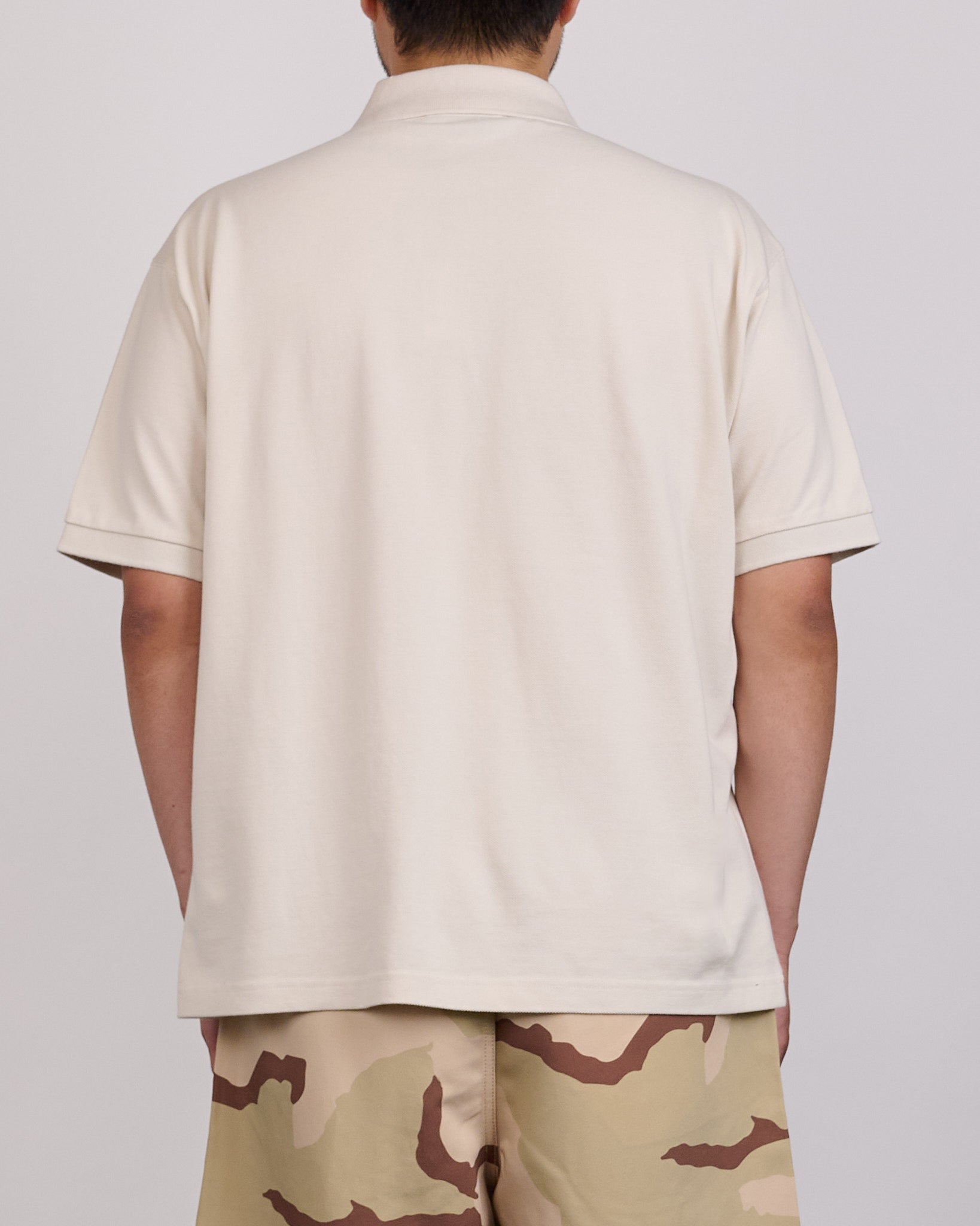 Stussy Classic Pique Polo Shirt Off White – LESS 17