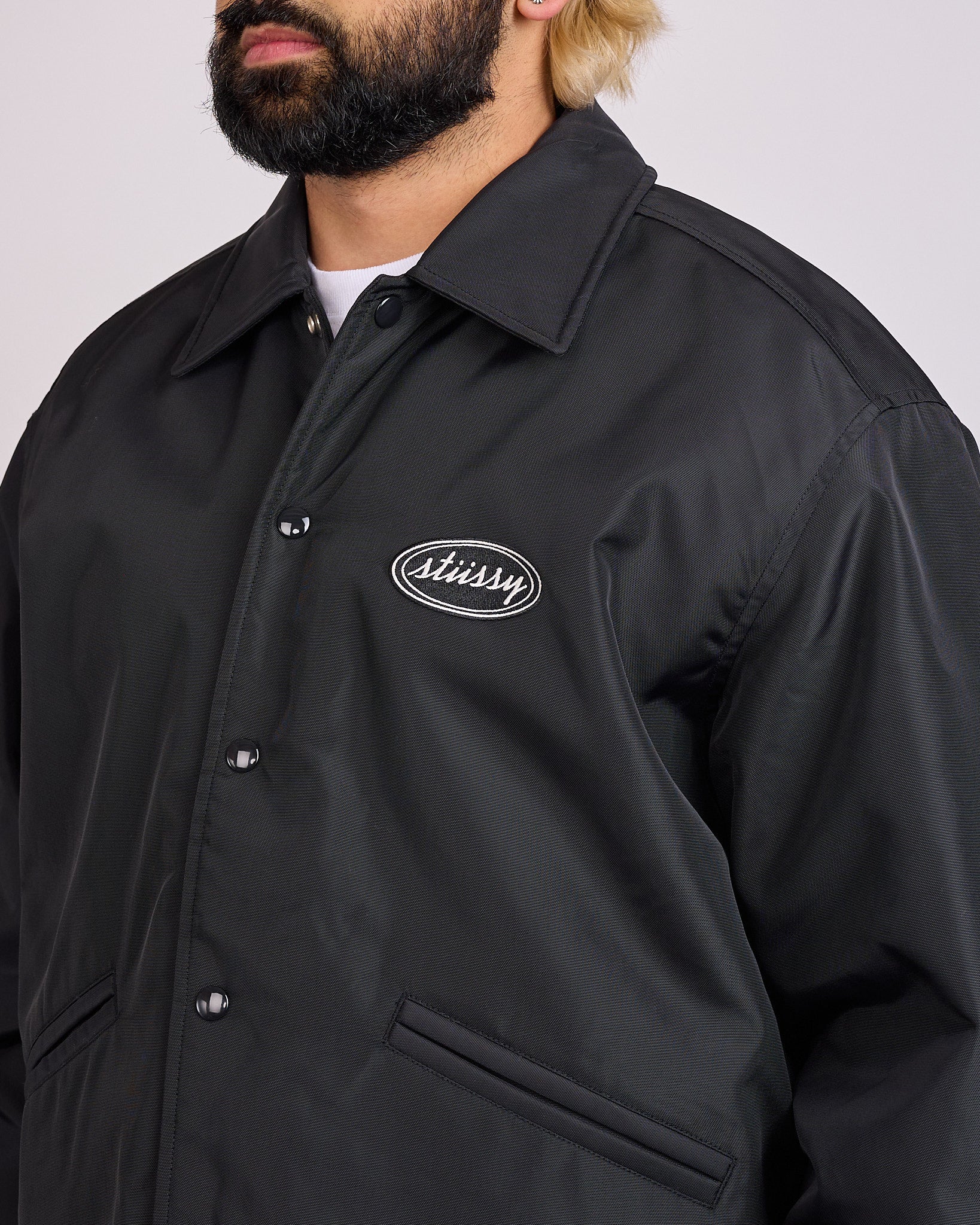 Stussy Coaches Jacket Black – LESS 17