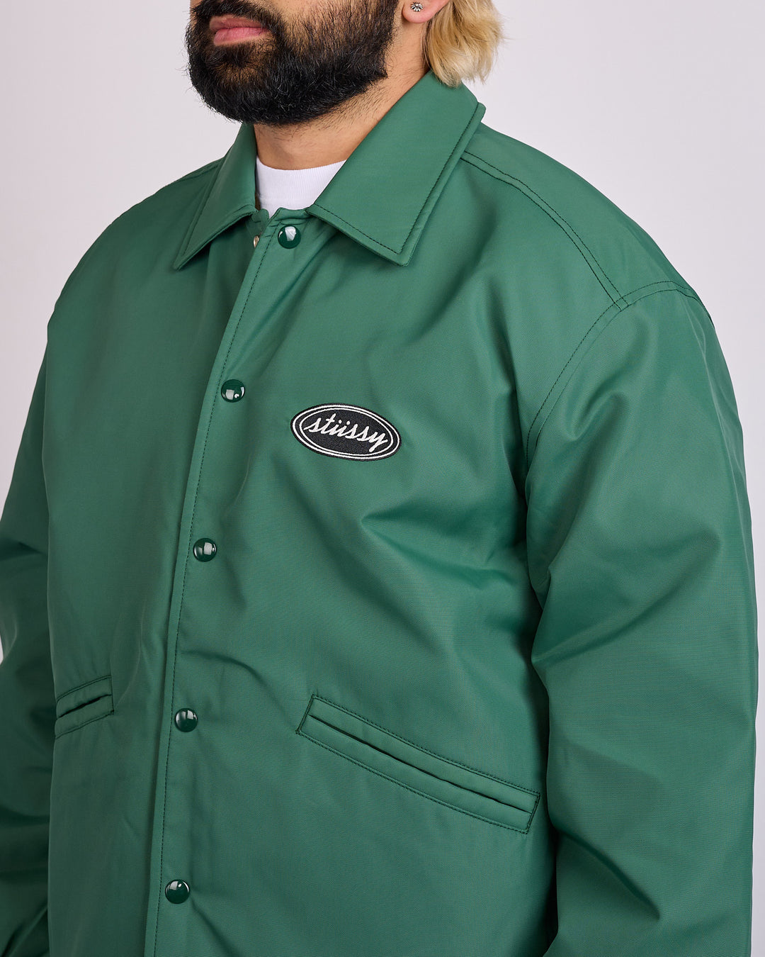Stussy Coaches Jacket Green