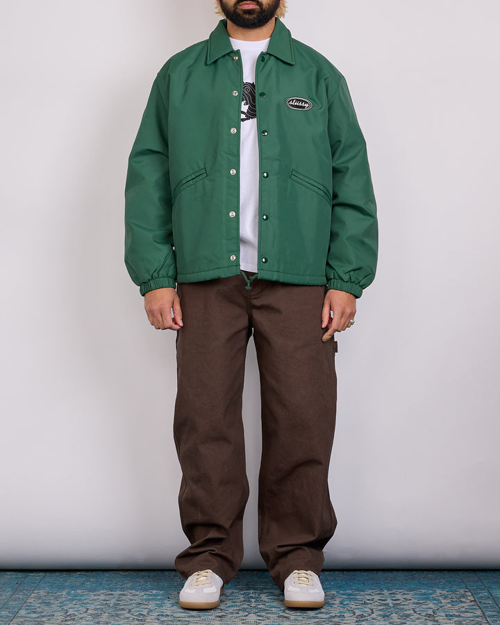 Stussy Coaches Jacket Green