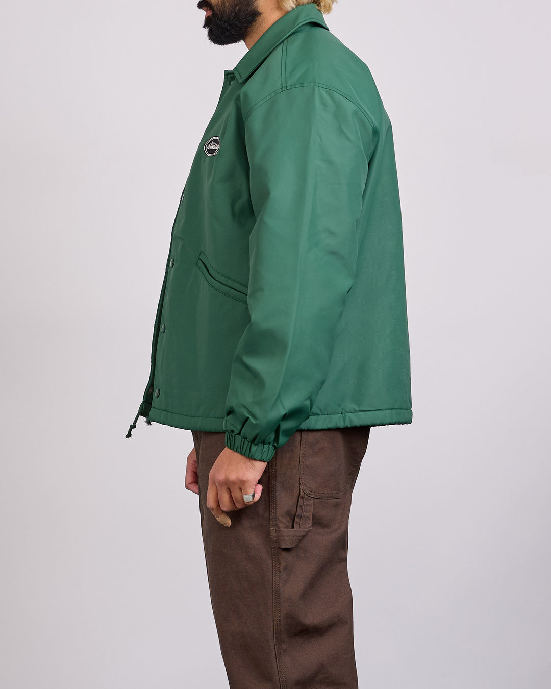 Stussy Coaches Jacket Green
