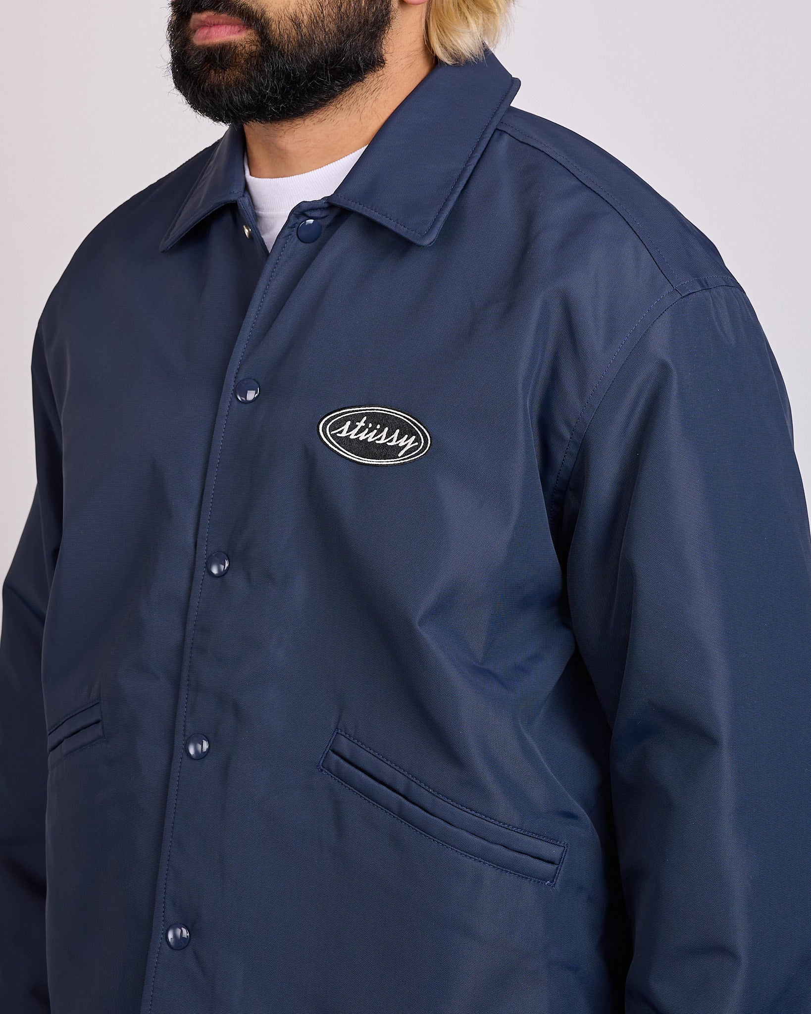 Stussy ネイビー ジャケット L Stussy Coaches Jacket Navy – LESS 17