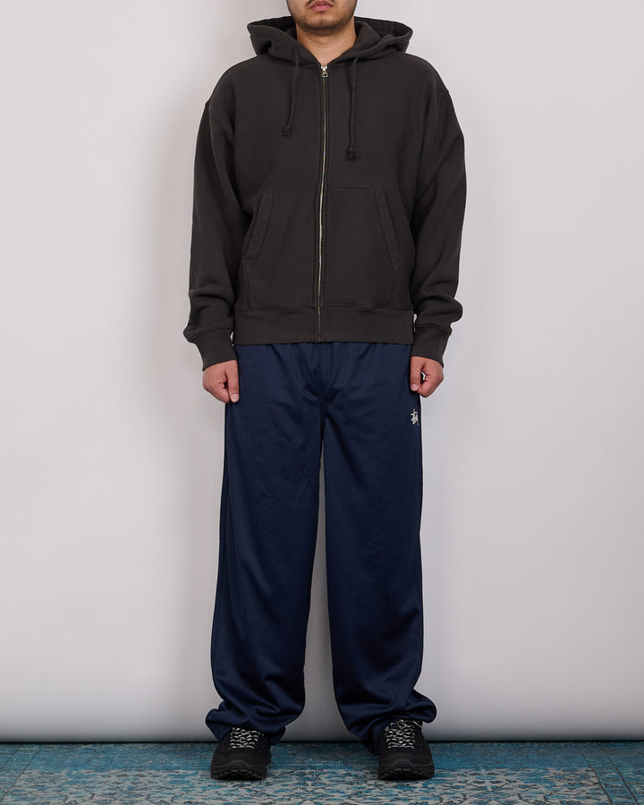 Stussy Cursive Applique Zip Hoodie Black