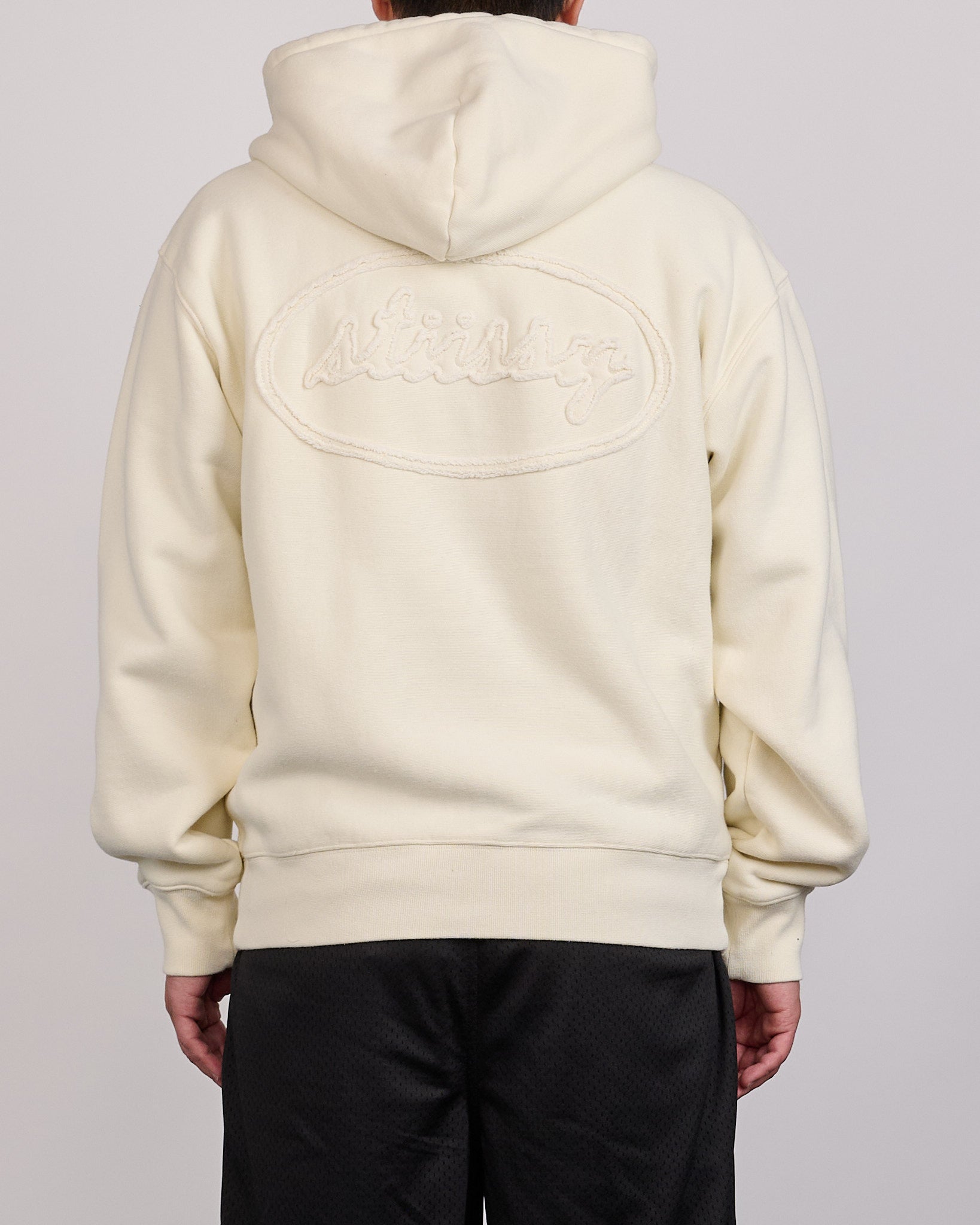 Stussy Cursive Applique Zip Hoodie Natural – LESS 17