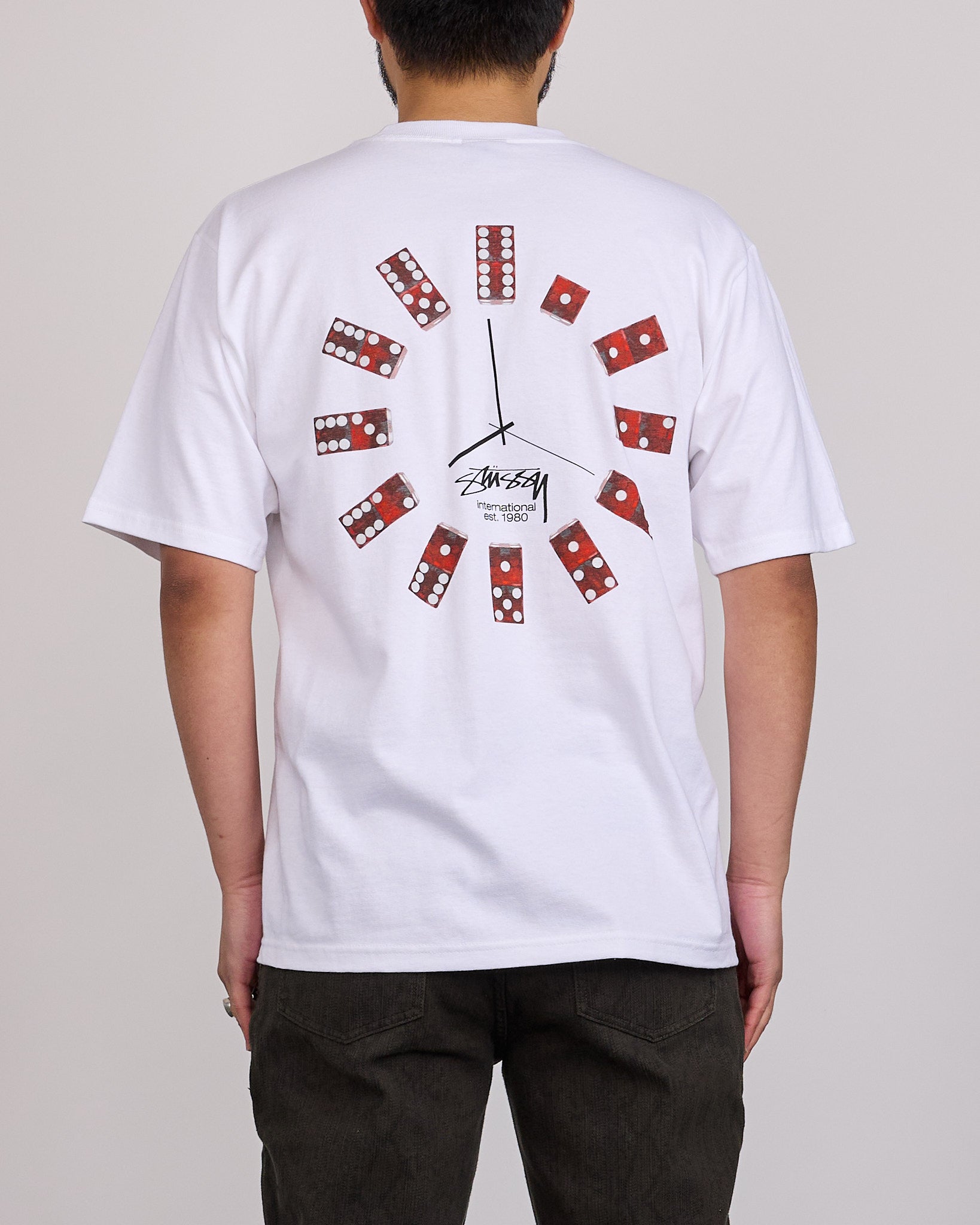Stussy Dice Clock T-Shirt White – LESS 17