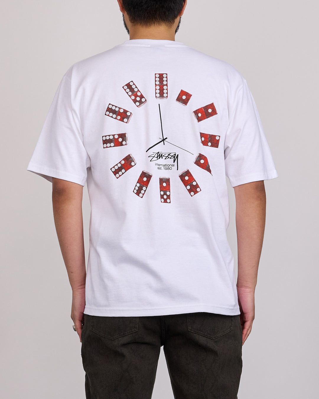 Stussy Dice Clock T-Shirt White