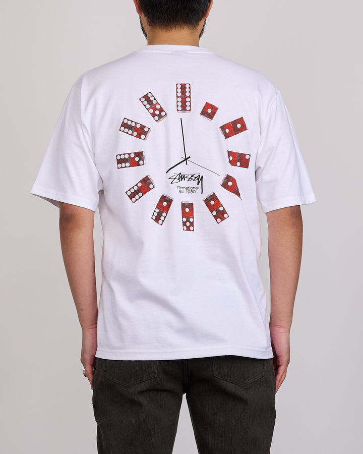 Stussy Dice Clock T-Shirt White