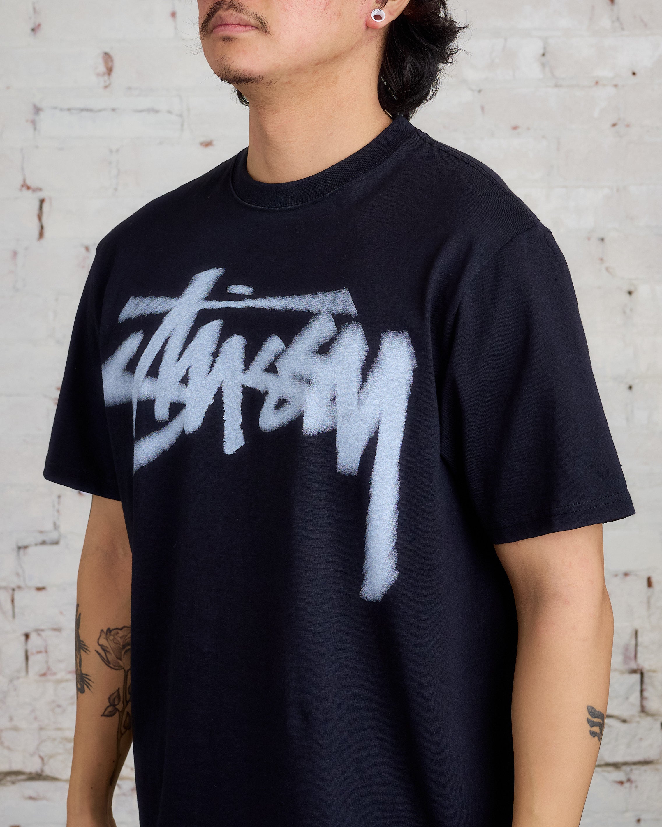 Stussy Dizzy Stock T-Shirt Black – LESS 17