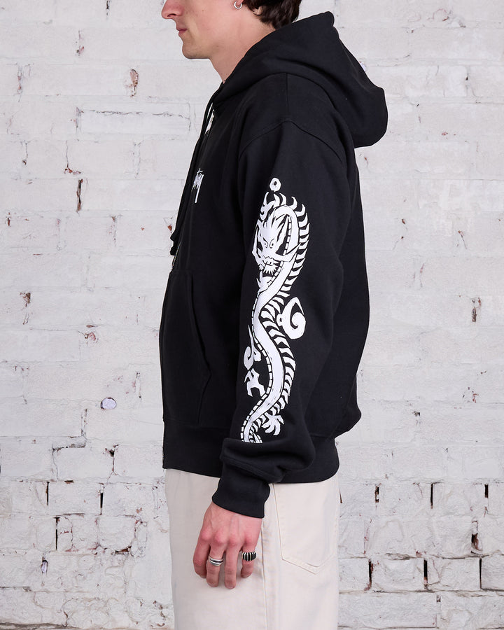 Stussy Dragons Zip Hood Black